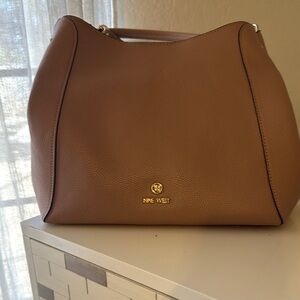 Nine West Brown Shoulder Bag with Classic Design
